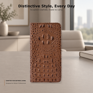 Étui portefeuille magnétique premium en cuir véritable avec porte-cartes et protection RFID pour <span class=keywords><strong>iPhone</strong></span> 18 Pro Max 17 16 15 14 13 12 Plus - Product Image 4