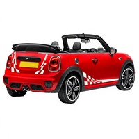 Autocollants latéraux de voiture à motif drapeau à damier de course, en PVC blanc, imperméables, style sportif, graphiques, auto-adhésifs, garantie 1 an