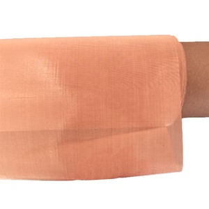 Venta al por mayor 99.9% <span class=keywords><strong>RFI</strong></span> Blindaje 80 100 200 Micron Tela de malla de alambre de cobre Tejido holandés Transferencia de calor rápida Malla de alambre de cobre rojo - Product Image 4
