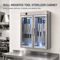 Sterilisator Alat Gantung Dinding Berkualitas Tinggi, Semua Terbuat dari Baja Tahan Karat, Tampilan Elegan, Buatan Khusus, Praktis
