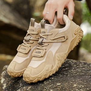 Chaussures de sécurité pour hommes Caileien, respirantes, semelle en caoutchouc, talon bas, chaussures de travail, de randonnée et décontractées - Product Image 2