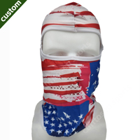 Cagoule à sublimation personnalisée style Y2K, motif drapeau USA, élastique, unisexe adulte, masque de ski, impression intégrale pour sports, pêche, cyclisme
