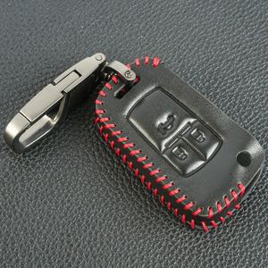 208 301 <span class=keywords><strong>308</strong></span> 3008 508 C3 C6 OLIVER Télécommande en Cuir PU 2 3 4 Boutons Porte-clés Housse de <span class=keywords><strong>Protection</strong></span> - Product Image 5