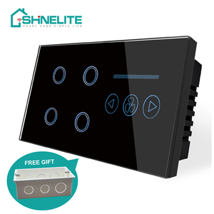 Alta calidad Smart Touch WIFI 4 interruptor de la luz y el interruptor del ventilador para casa inteligente - Product Image 2