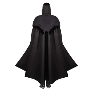 Capa de Vampiro Medieval con Cuello Alto, Disfraz Unisex para Fiesta de Halloween, Juego de Roles, Ropa de Escenario, Material de Poliéster - Product Image 1