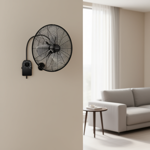 Ventilador de Pared Metálico Costway de 20 Pulgadas, Enfriamiento de Aire Eléctrico, Tres Velocidades Ajustables, Cabezal Inclinable, para el Hogar - Product Image 2