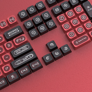 Wholesale Stock Cherry Mechanic <strong>Keyboard</strong> Keycaps Cat's Eye Stone Black <strong>Red</strong> Double Key <strong>Laptop</strong> - Product Image 5