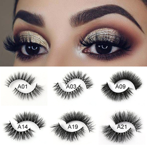 Gran proveedor de pestañas postizas de visón 3d 100% pestañas de visón siberiano conjunto de pestañas de embalaje - Product Image 2