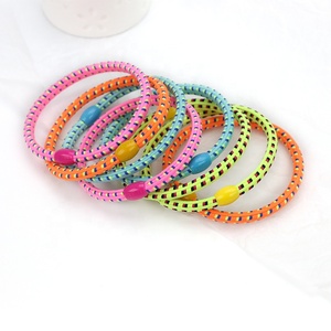 Coleteros elásticos personalizados para mujer y mujer, lazos para el pelo brillantes, ligeros y brillantes, para correr por la noche - Product Image 5