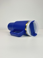 Gobelets isothermes personnalisés avec logo, 40 oz, plaqués or miroir, avec poignée, gobelet de sport isolé sous vide avec poignée détachable