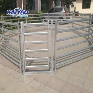 Paneles de barandilla de metal galvanizado recubierto de PVC de alta calidad Stock de segunda mano para caballos y ganado Tipo de valla de seguridad