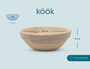 Customized Handmade Eco-Friendly Natural Rattan <b>Bread</b> Proofing & Fermentation <b>Basket</b> Set Linen Lined 17.5cm X 12.5cm X 6.5cm - Product Image 4