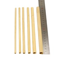 Offre Spéciale Usine En Gros Résistant À La Chaleur Non Enduit Écologique Couverts Tube Jetable Paille 200mm Paille De Bambou pour Boisson