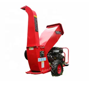 Te Koop 7.5kw Elektrische Tak Shredder Verlaat Hout Stro Crusher Mobiele Landbouwmachines