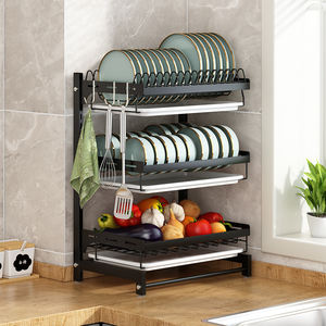 厂家直销碗碟架悬挂水槽2层带托盘碗壁挂式厨房水槽碗碟架 - Product Image 5