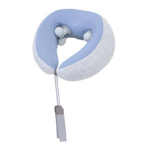 Healthpal Masseur sans fil pour le voyage, le bureau et la maison, soulagement des douleurs musculaires, pétrissage 3D, chauffage électrique, shiatsu cervical, forme en U, corps, cou - Product Image 2