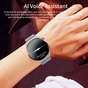 Lige bw0403 thanh lịch unisex Smartwatch AL trợ lý giọng nói thông minh máu Oxy giám sát đa chức năng thể thao ngoài trời đồng hồ - Product Image 5