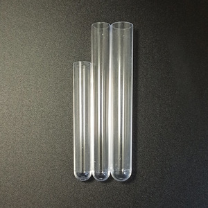 Tubos de Ensayo Desechables de Plástico Duro PS, Fondo Redondo, Protección Contra la Corrosión, Tubos de Almacenamiento de Muestras con Tapones - Product Image 1