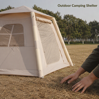Tente de camping gonflable, portable, automatique, résistante au vent, imperméable 3000 mm, ignifuge, pour le camping en toutes saisons