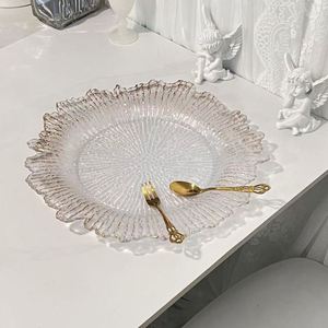 Wedding Charger <b>Plates</b> Elegant Clear Banquet Serving <b>Plates</b> & Decorative <b>Plate</b> Chargers for Events - Product Image 1