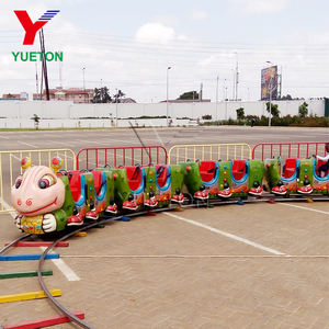 Attrezzatura per Parco Divertimenti per Bambini, Mini Trenino su Rotaia Elettrico a Forma di Formica o Bruco con Binari per Parchi Giochi - Product Image 1