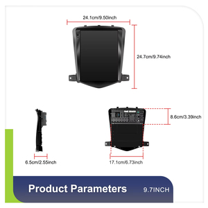 วิทยุติดรถยนต์ Podofo 9.7 นิ้ว 4+64G ระบบแอนดรอยด์ รองรับ Wireless Carplay/Android Auto GPS/Wifi/BT สำหรับรถยนต์ Chevrolet Cruze J300 ปี 2009-2014 - Product Image 5