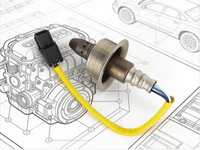 Capteur d'oxygène pour OEM 234-9146 en silicone et acier inoxydable