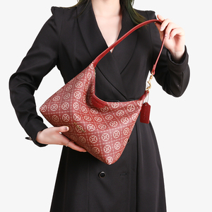 Chất Lượng Cao Màu Đỏ Ăn Chay Da Thiết Kế Túi Xách 2025 Sang Trọng In Ấn Thương Hiệu Womens Vai Túi Với Công Suất Lớn - Product Image 5