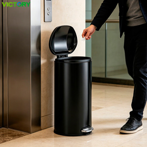 Cestino per Rifiuti a Pedale in Acciaio Inox da 5L/30L, Bidone con Spirale per Cucina e Uso Interno, Essenziale per la Casa - Product Image 6