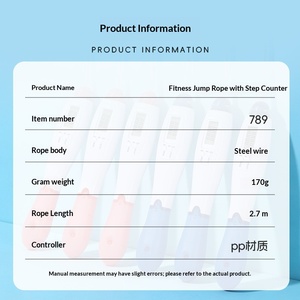 Cuerda de Saltar Inteligente de Alta Calidad con Contador Digital de Velocidad, de Alambre de Acero, para Adultos - Product Image 2