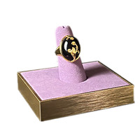 Présentoir de bijoux d'anneau en métal de support de bague de doigt multicolore en gros