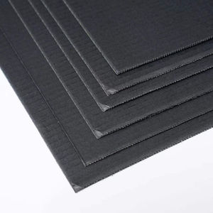 black corrugated board