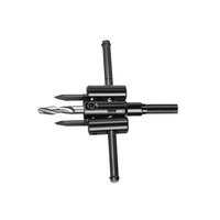 Foret à noyau en acier à haute teneur en carbone de 30 à 120 mm, meilleur vendeur, scie circulaire réglable, finition oxyde noir, bois, plastique