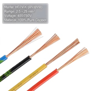Cavo RV H07V-K Classe <span class=keywords><strong>5</strong></span> in Rame Puro Intrecciato, Flessibile in PVC, IEC60227, per Uso Domestico Interno 750V <span class=keywords><strong>0</strong></span>-70°C - Product Image 4