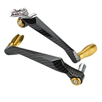 2 pièces BABIXIU Leviers de frein et d'embrayage de moto en alliage d'aluminium ABS de haute qualité, protection anti-chute pour les mains