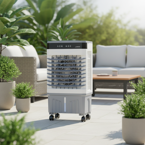 Portable 10L Electric Evaporative Water Air <strong>Cooler</strong> with 3-Speed Mechanical Control Plastic Household Use - Product Image 4