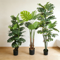 Arbre artificiel Monstera résistant à l'eau, écologique, très vendu, décoration de 120 à 180 cm pour la maison et le bureau