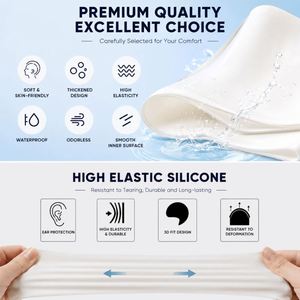 Silicone Swimming Cap Sports Promotion Gift Adult Waterproof Elastic Swim <b>Hat</b> With Custom Logo and Multi Colors - Product Image 4