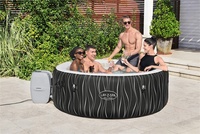 Bestway 60059 Hollywood AirJet Baignoires chaudes Piscine ronde gonflable de massage Spa avec chauffage et pompe de filtration pour 4-6 personnes