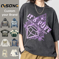 T-shirt en coton 100% pour homme, OEM ODM, t-shirt personnalisé, impression en relief du logo, t-shirt graphique unisexe à manches courtes pour homme et femme