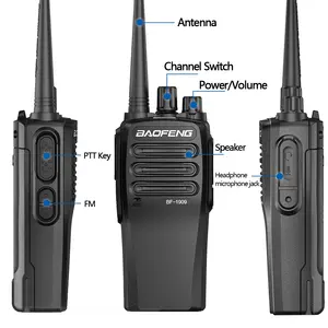 BF-1909 Baofeng Two-way radio Suporte Tipo-C carregamento 10W UHF 400-470mhz de Longo alcance Walkie Talkie Atualização BF1909 walkie-talkie