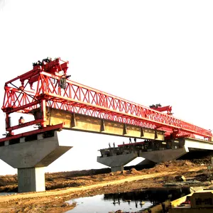 Kualitas tinggi 120t truss double bridge girder ereksi beam launche crane harga