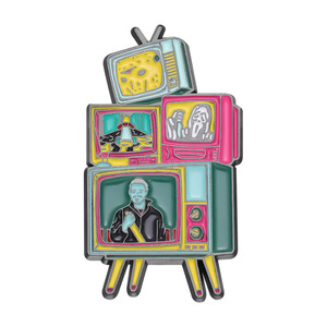 Pin de Metal divertido de dibujos animados, broches de Anime de película de terror, insignias de solapa, pines de esmalte de TV japoneses personalizados para Halloween, Navidad, Nacional - Product Image 5