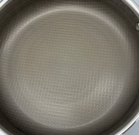 Poêle à frire en titane à trois couches, maîtrise rapide de la chaleur, cuisson saine sans huile, poêle professionnelle de cuisine