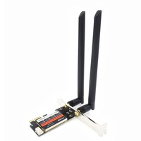 双频2.4G & 5G 1200M PCIE无线卡和BT4.0 PCI Express x1网络WIFI适配器