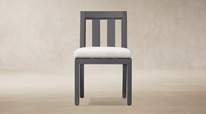 Ensemble de salle à manger d'extérieur moderne en aluminium noir avec coussins imperméables, table et chaises de patio contemporaines, durables et résistantes aux intempéries - Product Image 2