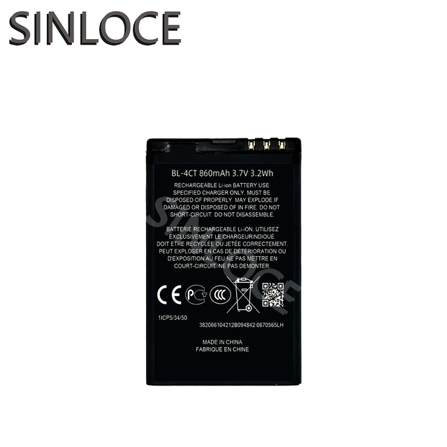 3.7v Mobile Phone Battery Bl-4ct for nokia 5630 5310