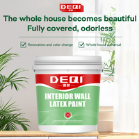 Peinture Latex Acrylique DEQI Couleur Personnalisée Haute Qualité pour Murs Intérieurs, Finition Mate et Brillante, Peinture Latex pour Maison