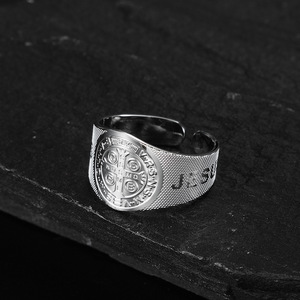 Bague en Titane et Diamant Style Bouddhisme Européen et Américain, Plaqué Or 14K, Réglable, Thème <span class=keywords><strong>Littérature</strong></span> et Art Rétro, Cadeau, Collection Transfrontalière 2023 - Product Image 1