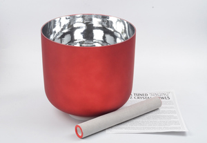 BNT placcato in cristallo di quarzo colorato ciotola di canto con O-ring in gomma e montone O mazzuolo in pelle di pecora - Product Image 4